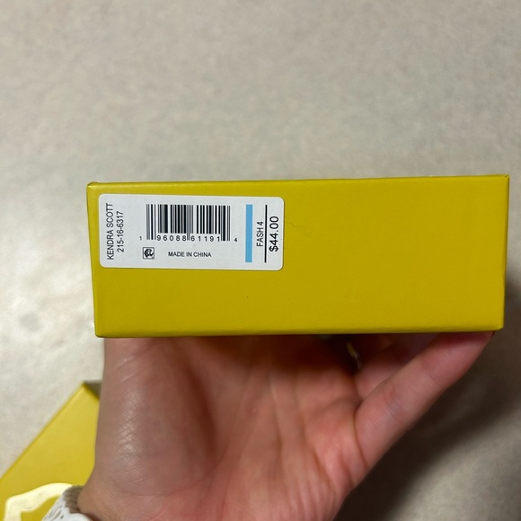 Kendra Scott Gold Butterfly Necklace-Coral Catseye - Picture 6 of 8